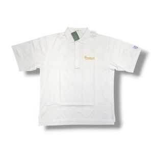 Fairway & Greene Solid Lisle Merrill Lynch White Polo Shirt Men's XL NWT